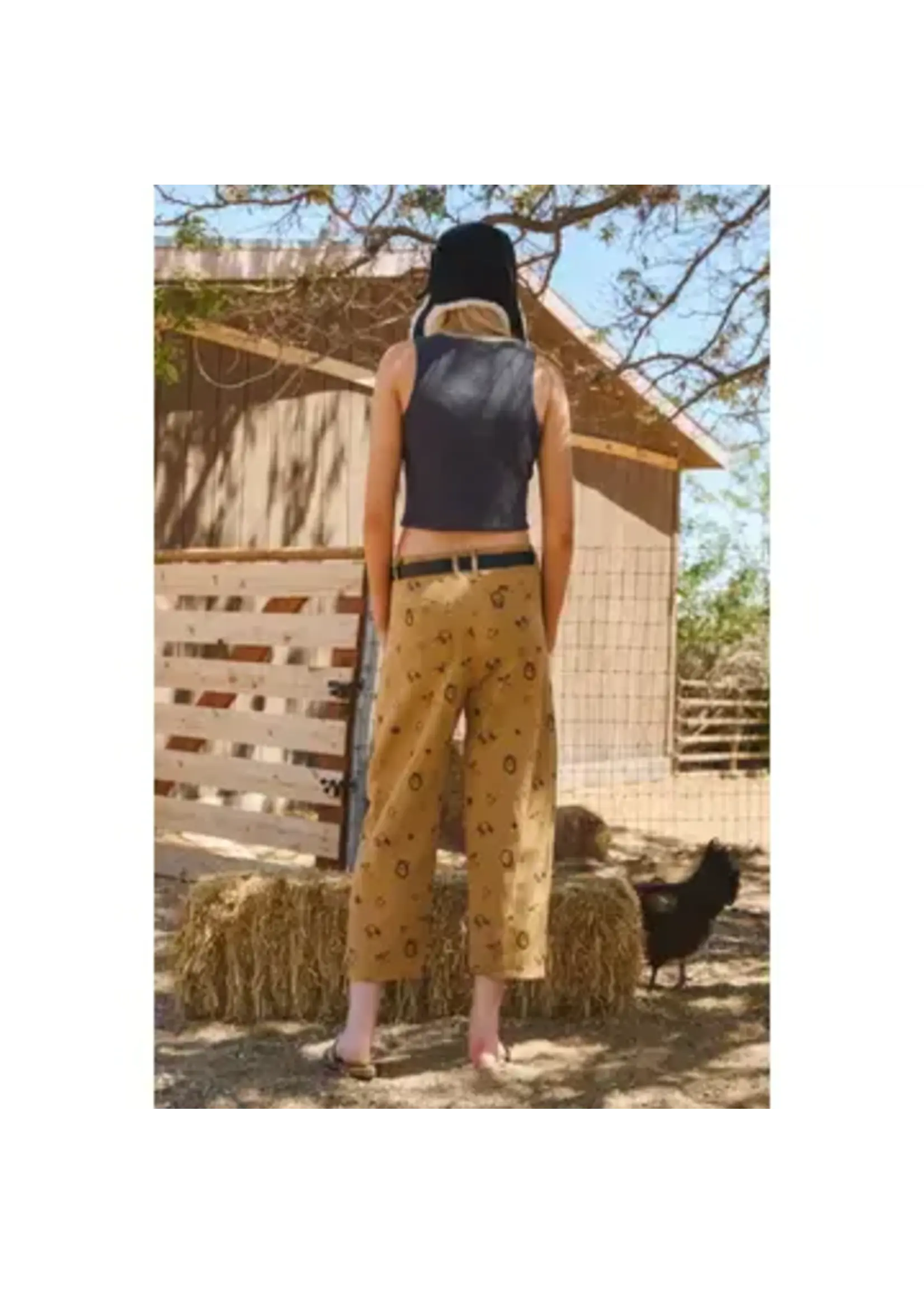 Western Print Pants