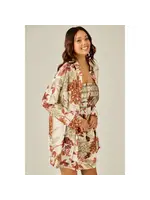 Garden Smocked Mini Dress and Shirt Set