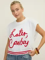 Later Cowboy Sweater Knit Top