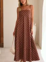 Polka Dot Strappy Dress