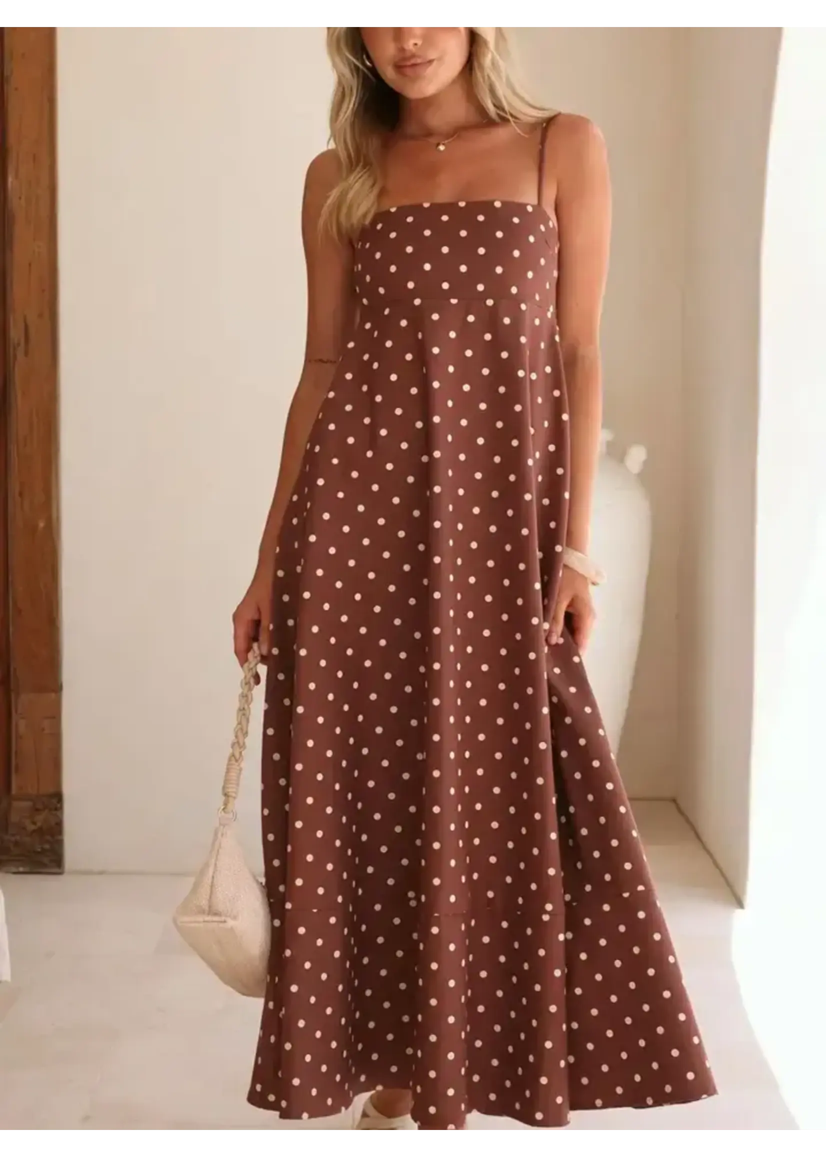 Polka Dot Strappy Dress