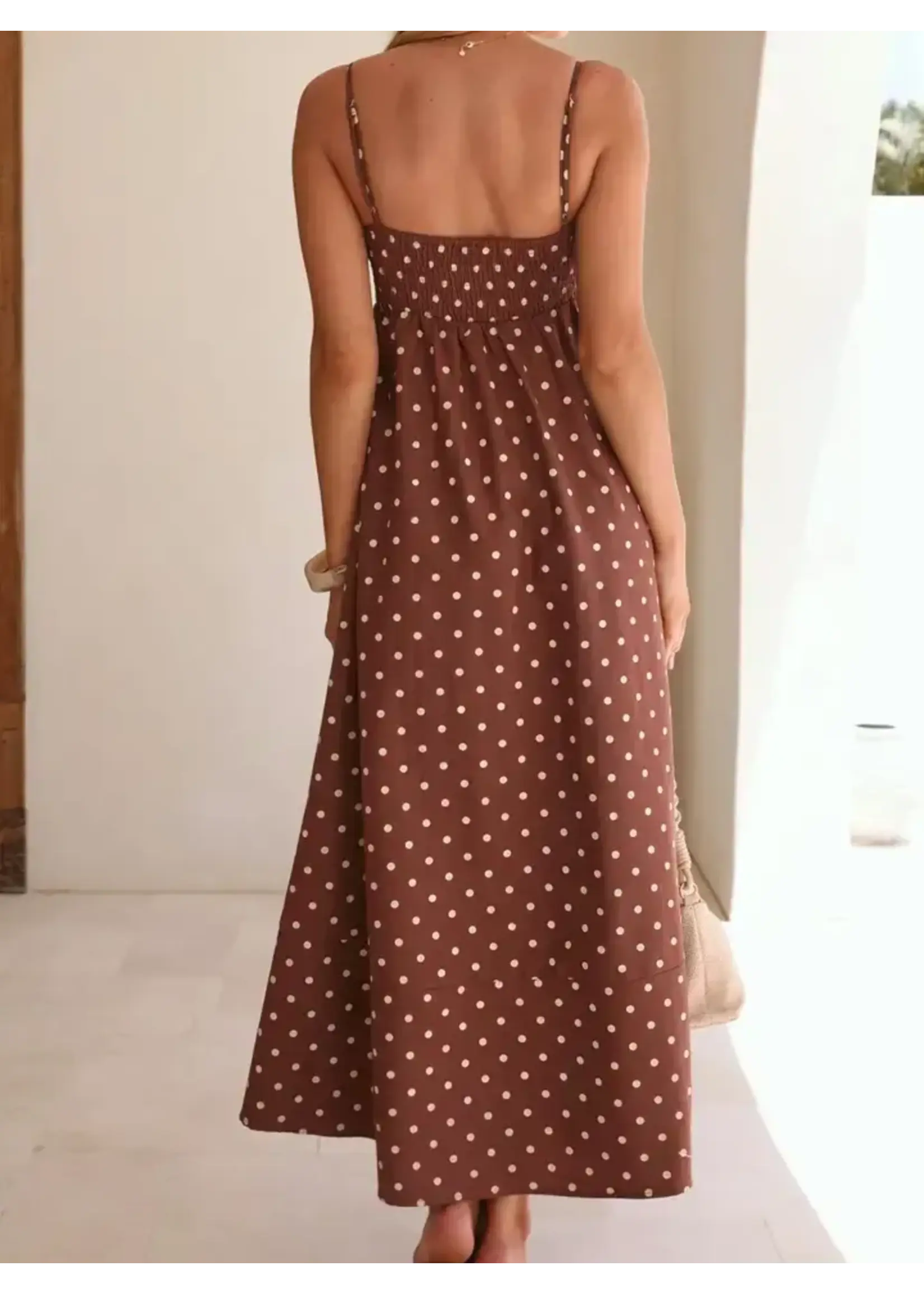 Polka Dot Strappy Dress