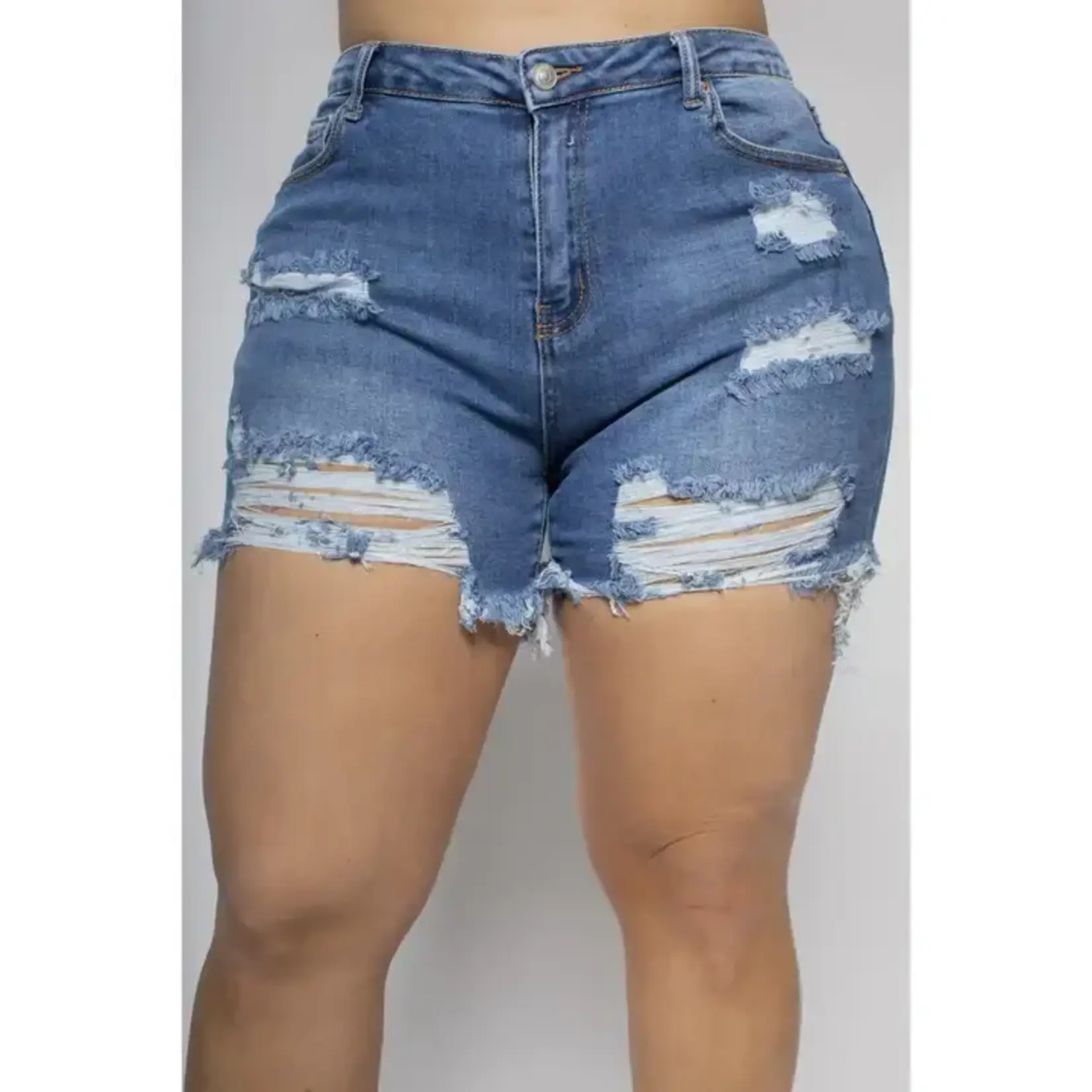 Distressed Mom Shorts