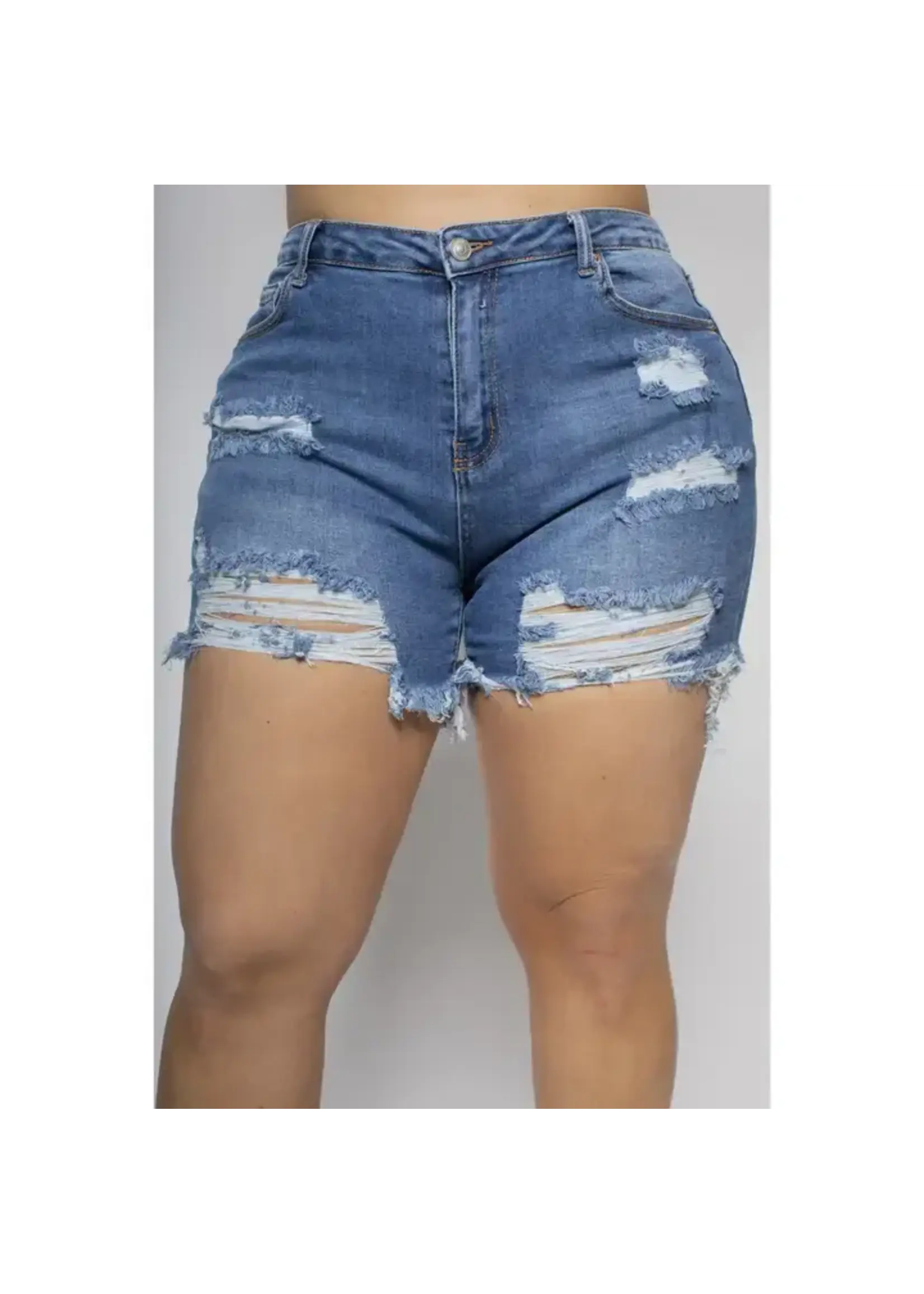 Distressed Mom Shorts