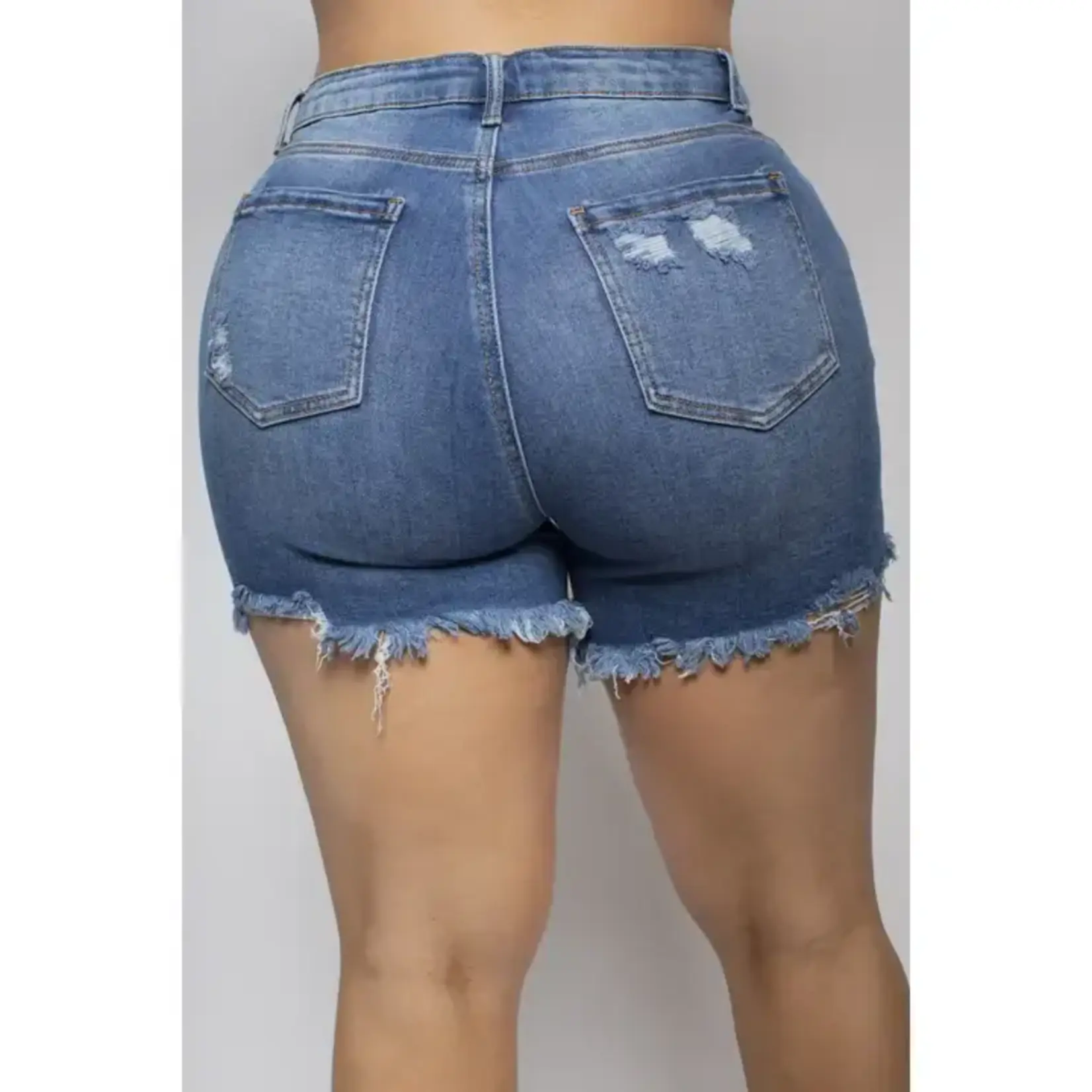 Distressed Mom Shorts