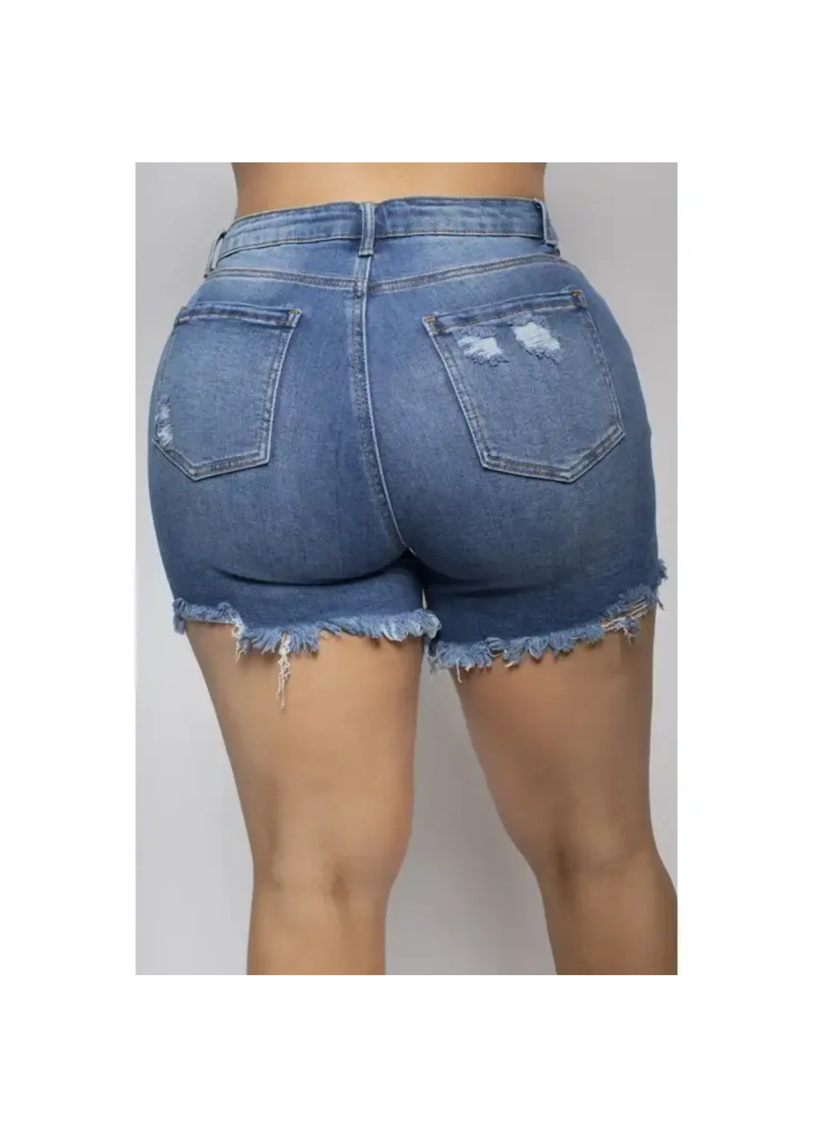 Distressed Mom Shorts