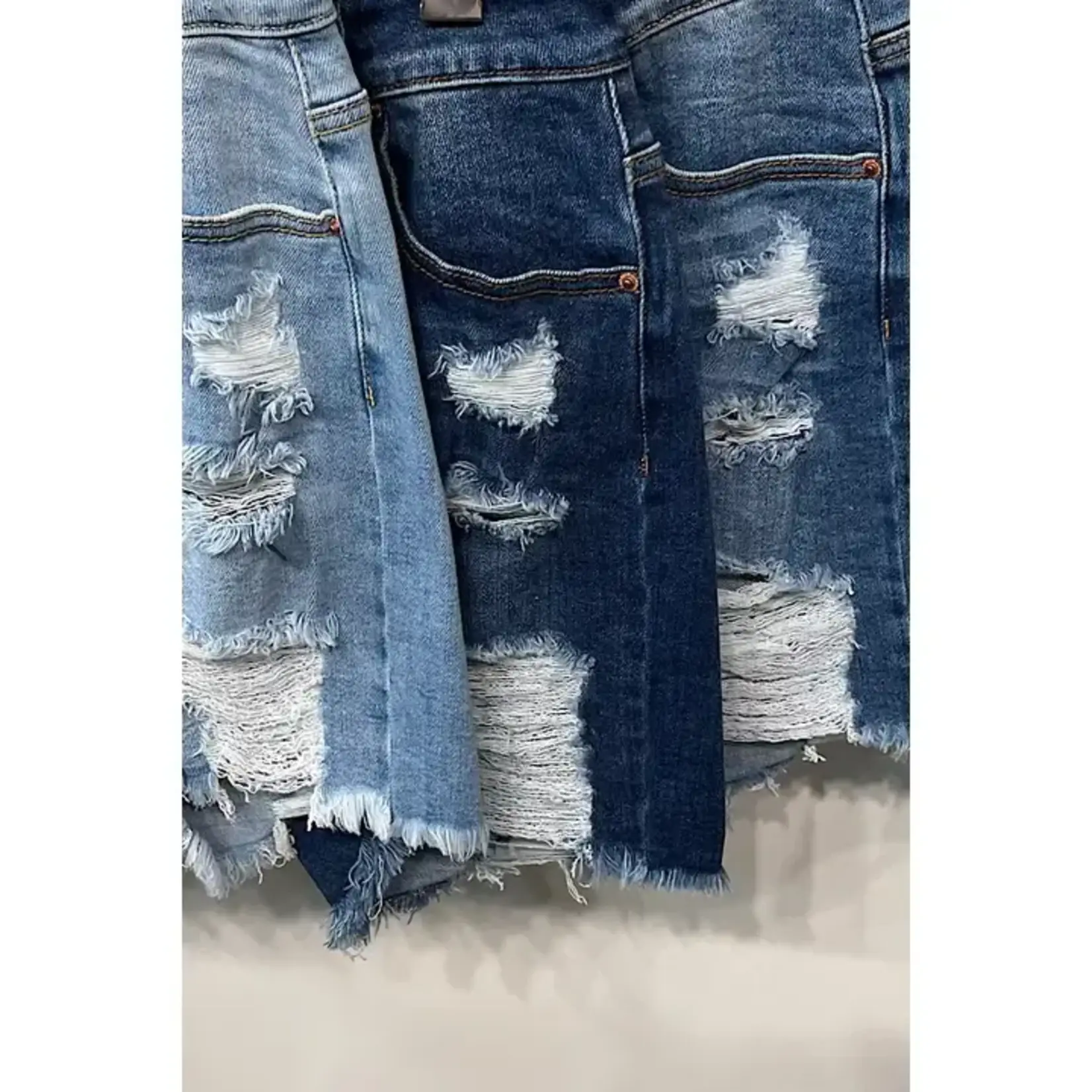 Distressed Mom Shorts