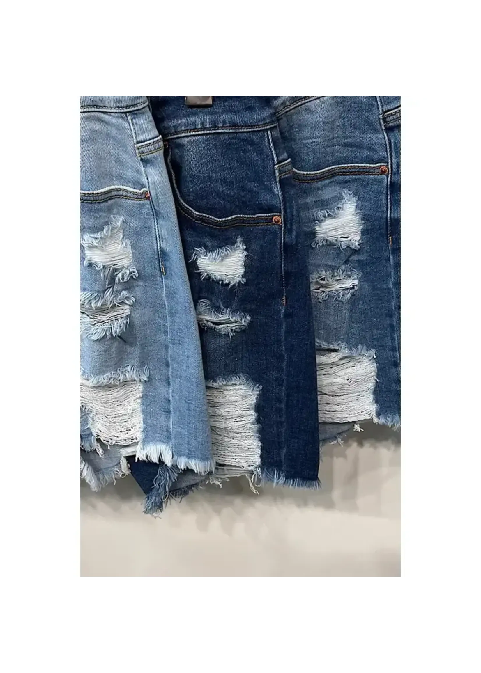 Distressed Mom Shorts