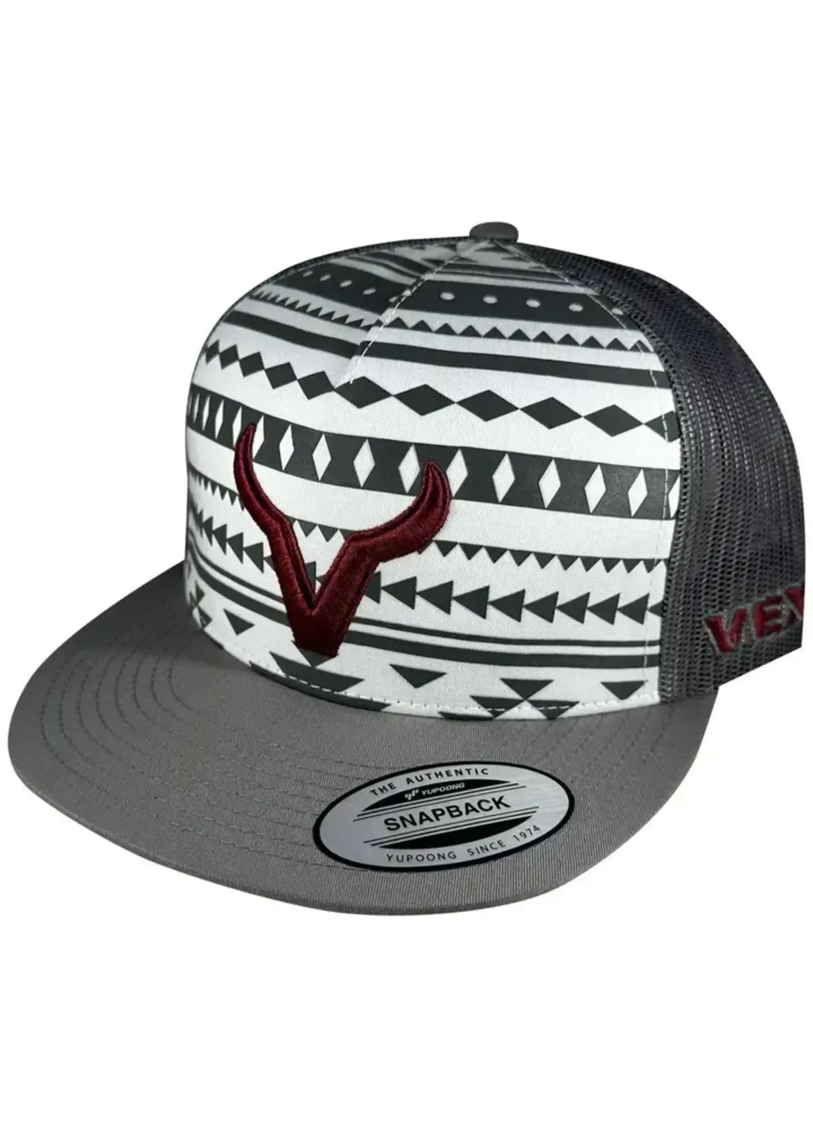 Vexil Vexil Brand - Maroon Icon - Grey/Aztec