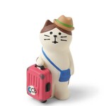 Decole Figurine Traveling Cat - ZCB-59710