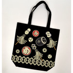 JAPONESQUE Tote Bag - Black Matsuri (Festival) 16T5005