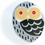 Small Plate Owl White - 21715