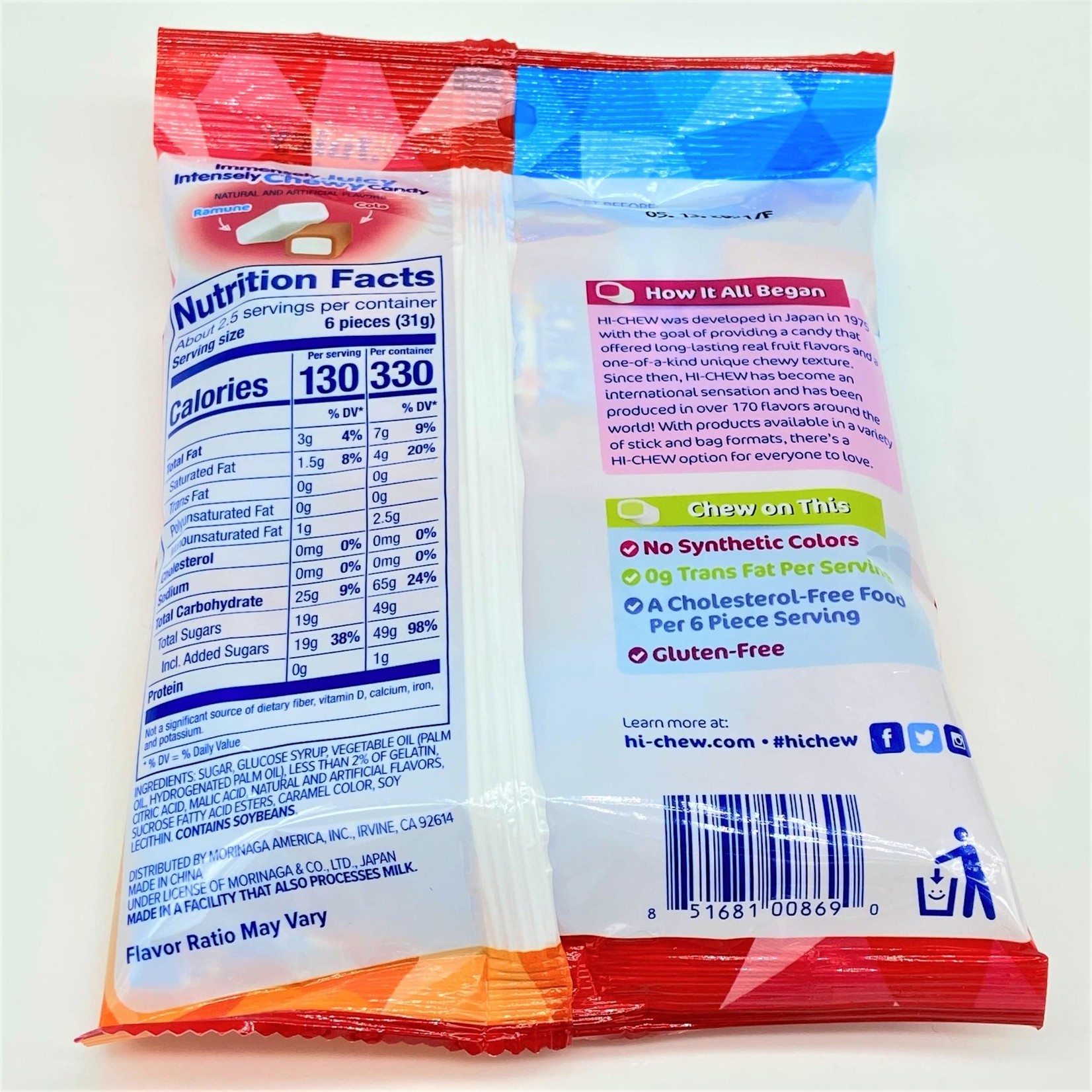 Morinaga Hi-Chew Soda Pop Ramune & Cola 2.82oz bag