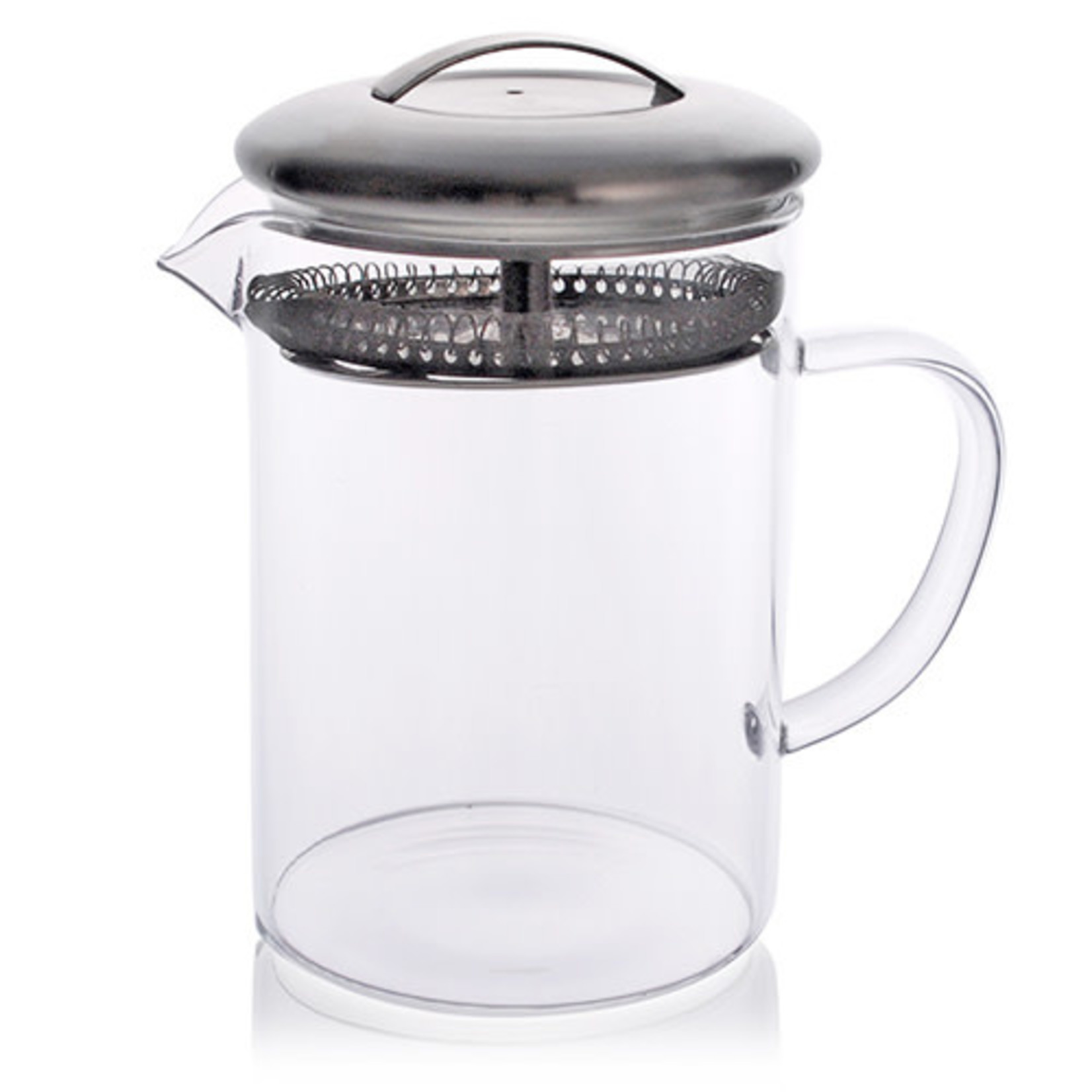Tea Concept Teapot / Mug Glass w/Strainer Lid 550ml - JQ550-FP1