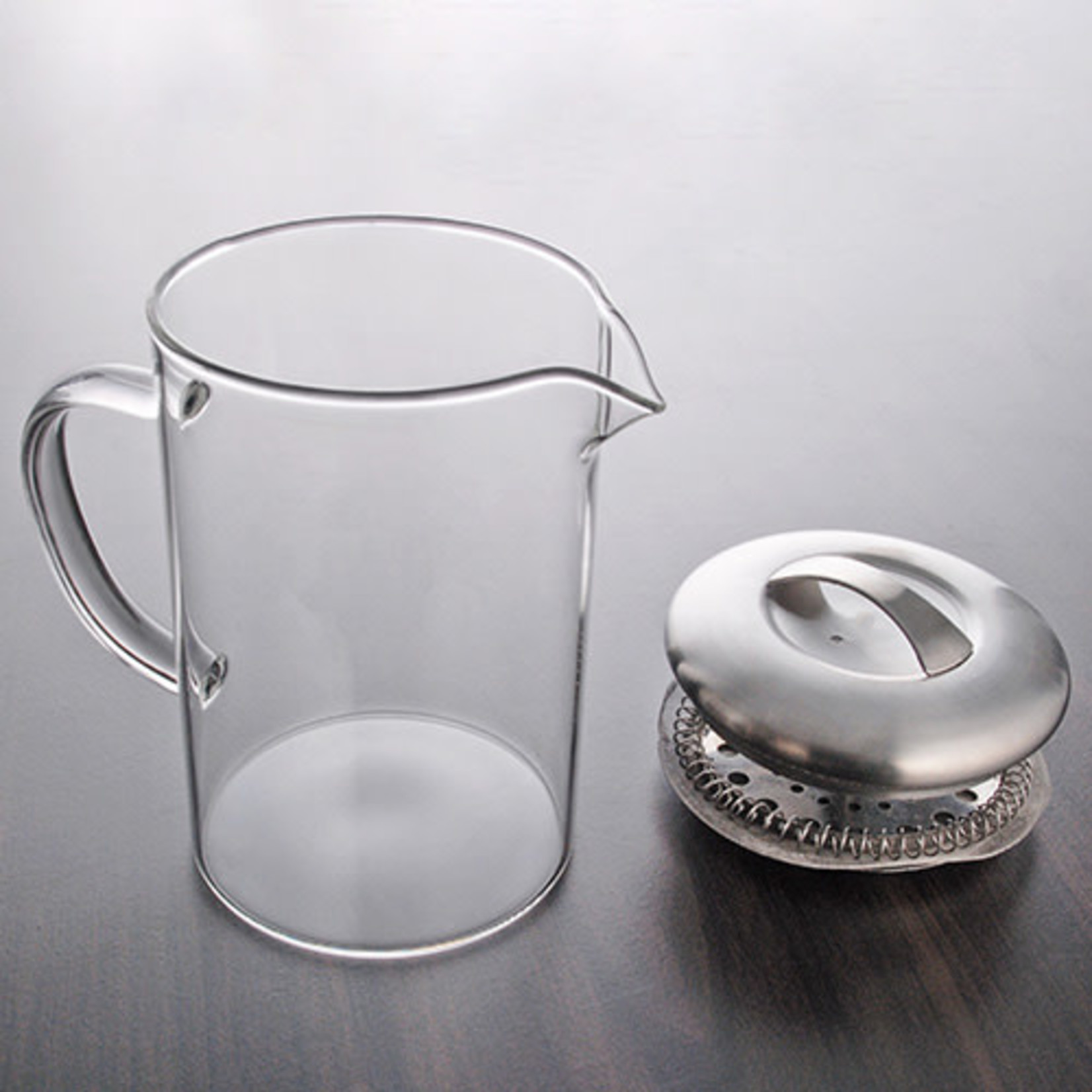 Tea Concept Teapot / Mug Glass w/Strainer Lid 550ml - JQ550-FP1