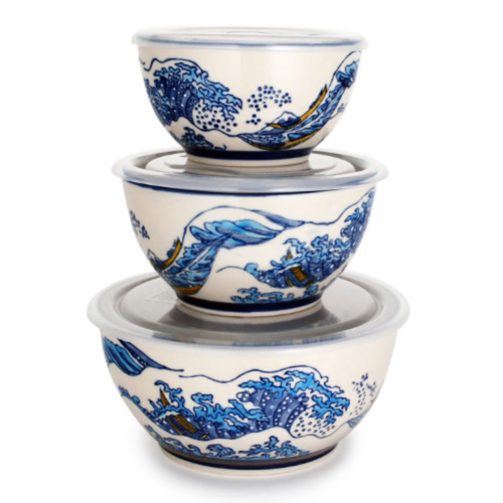 Mira Designs Bowl - Hokusai with Sealing Lid 42oz - SF57-6599