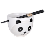 Bowl w/Chopsticks Panda White - SBP1-W