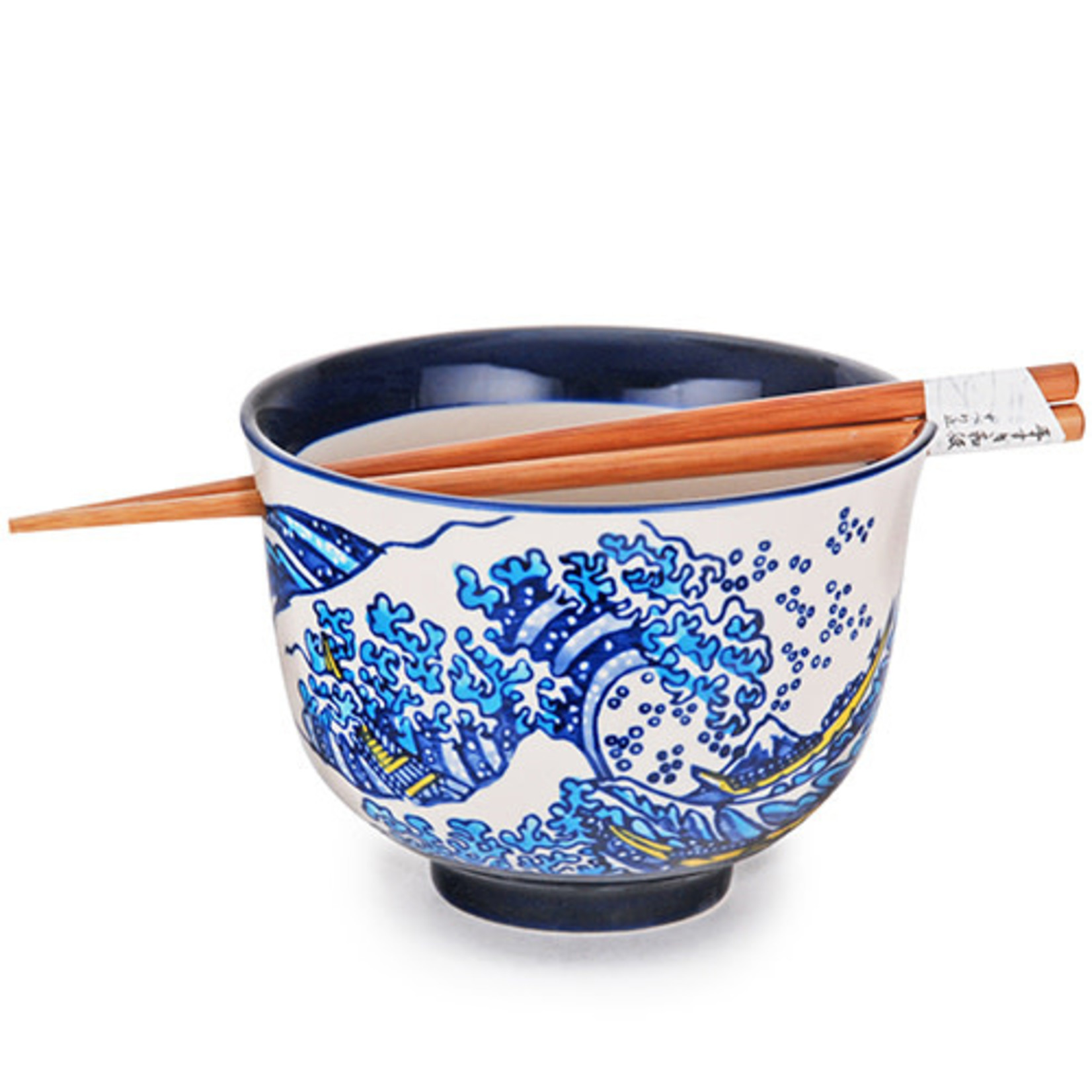 Bowl - Hokusai w/Chopsticks - SF525-6599