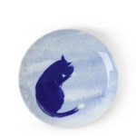 Plate Blue Cat Grooming C4814C