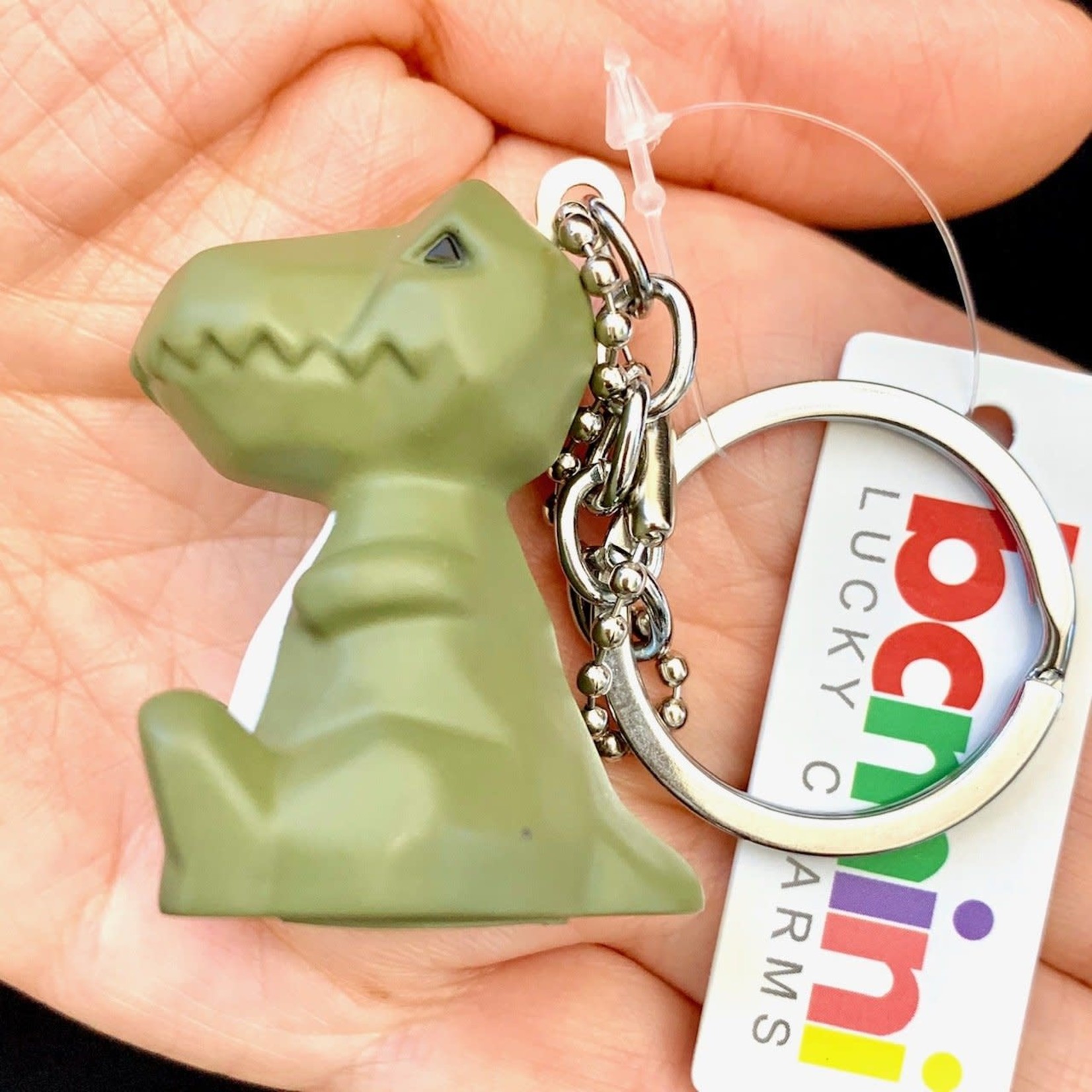 Geometric Dinosaur Charm Keyring - 12037