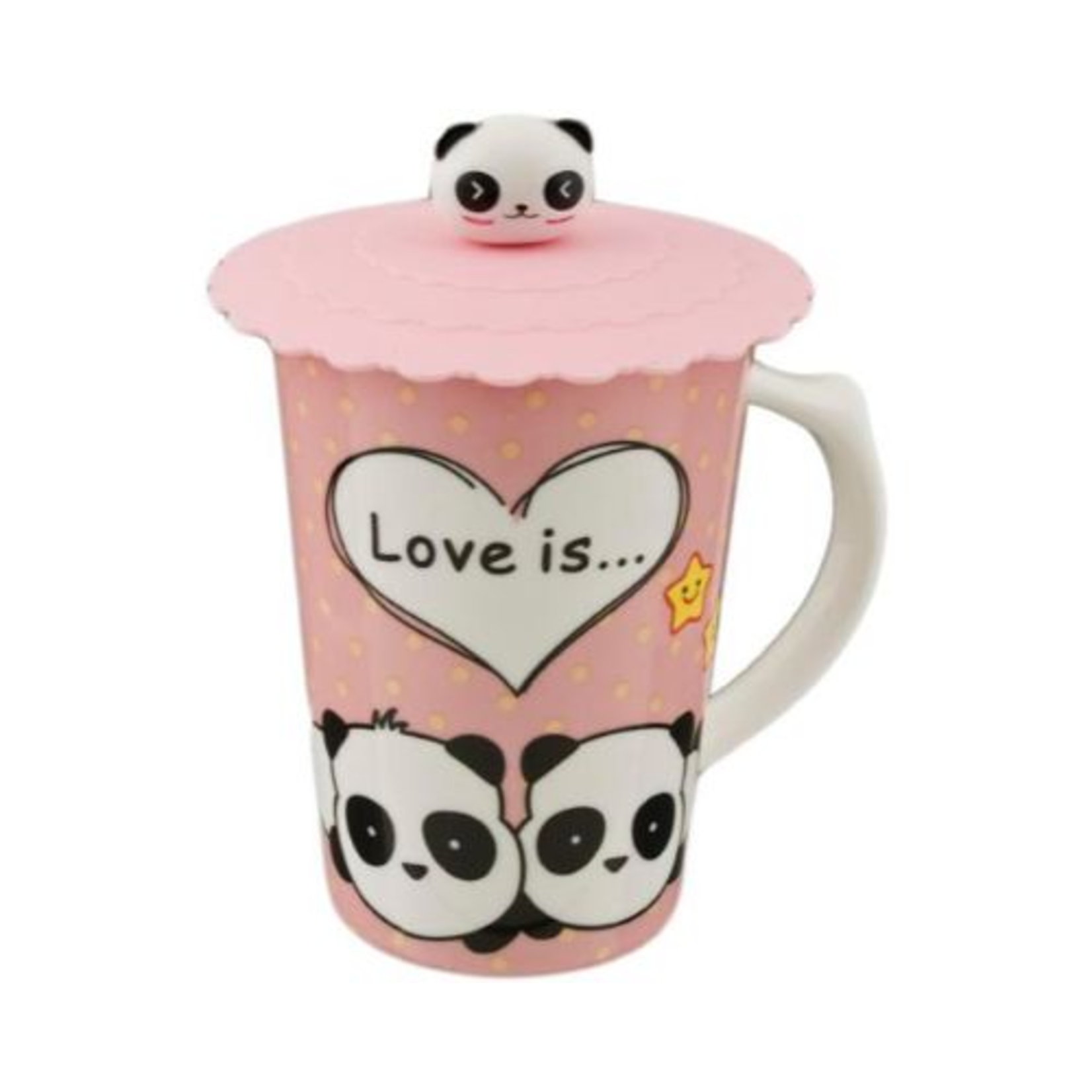 Mug w/Silicon Lid - Panda - PC1-1