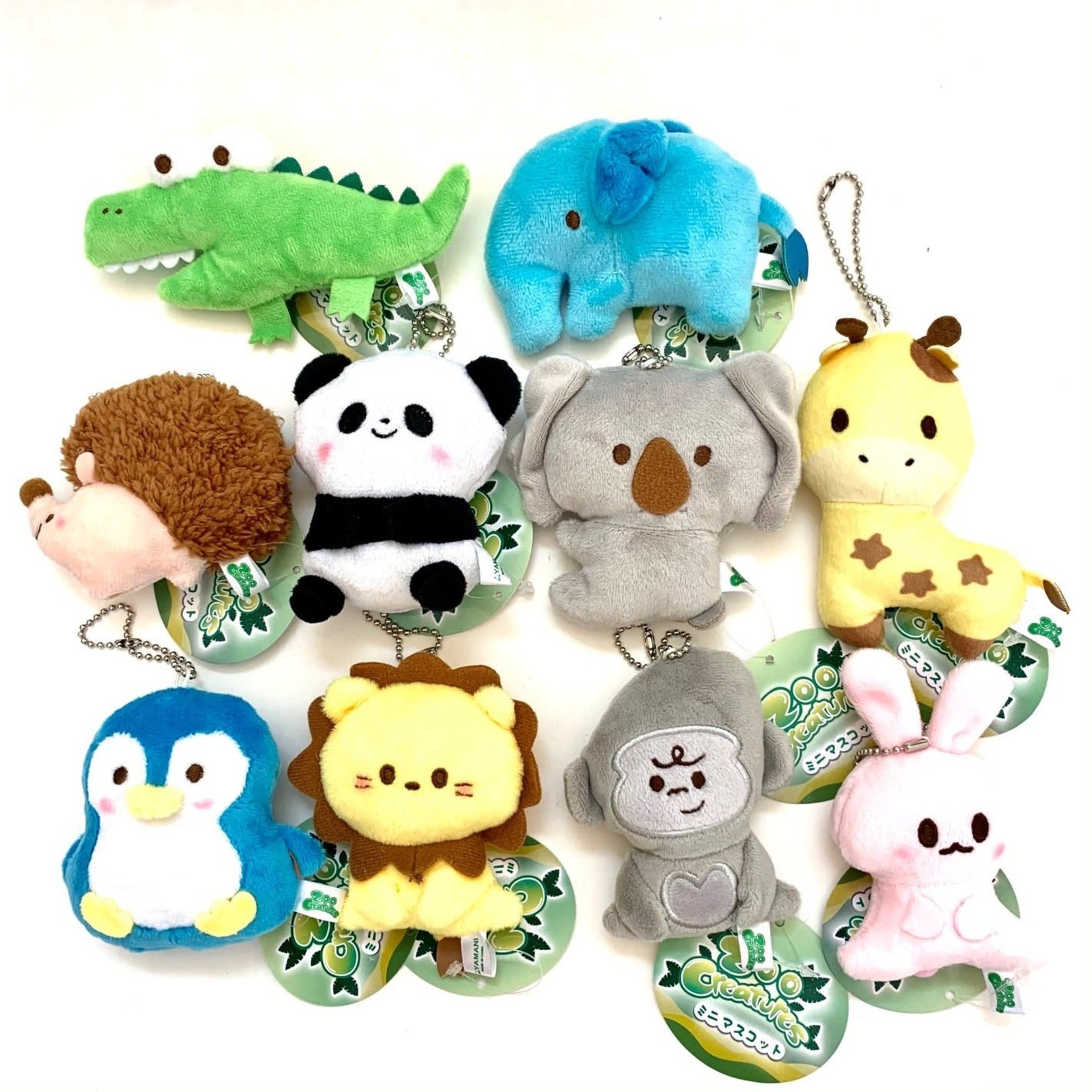 Zoo Buddy Mini Plush Charm Keychain - 63231 - Matcha Time Gift Shop