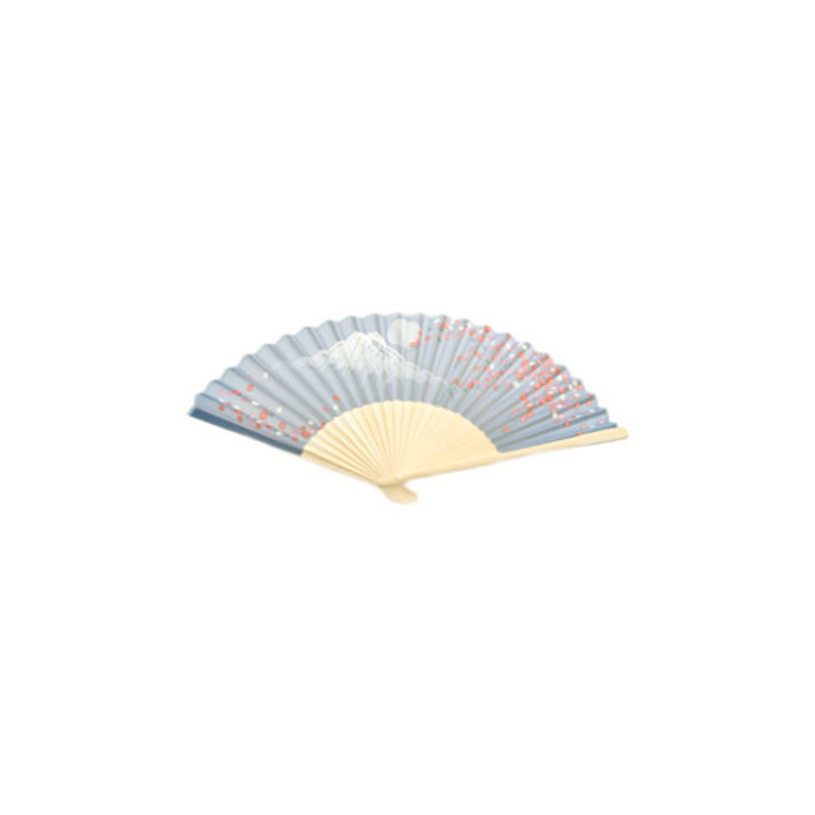 FAN 9" Poly Lt. Blue Sakura Mt. Fuji #5