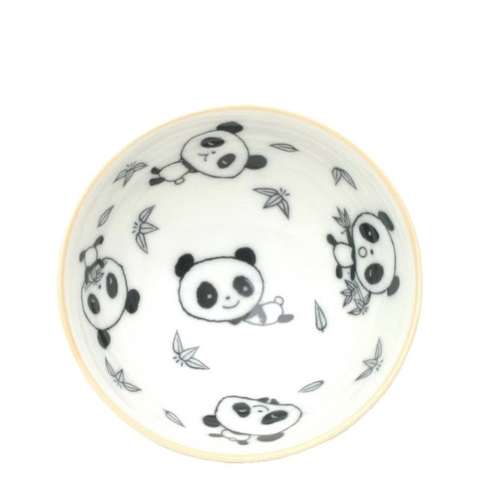Yoshiharu Bowl - Panda Bamboo Yellow/Green Rice Bowl - 130-449