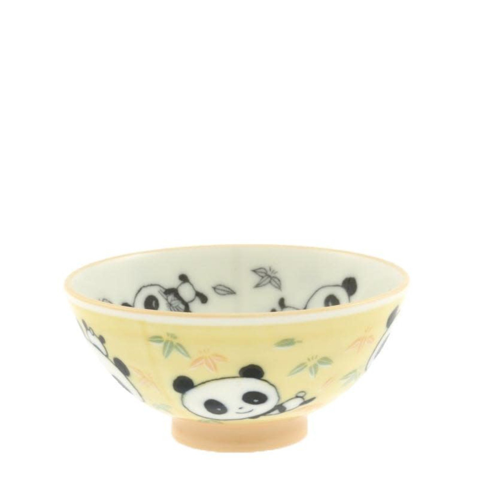 Yoshiharu Bowl - Panda Bamboo Yellow/Green Rice Bowl - 130-449