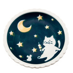 Cat Life Plate w/ Stars & Dango 5.5”