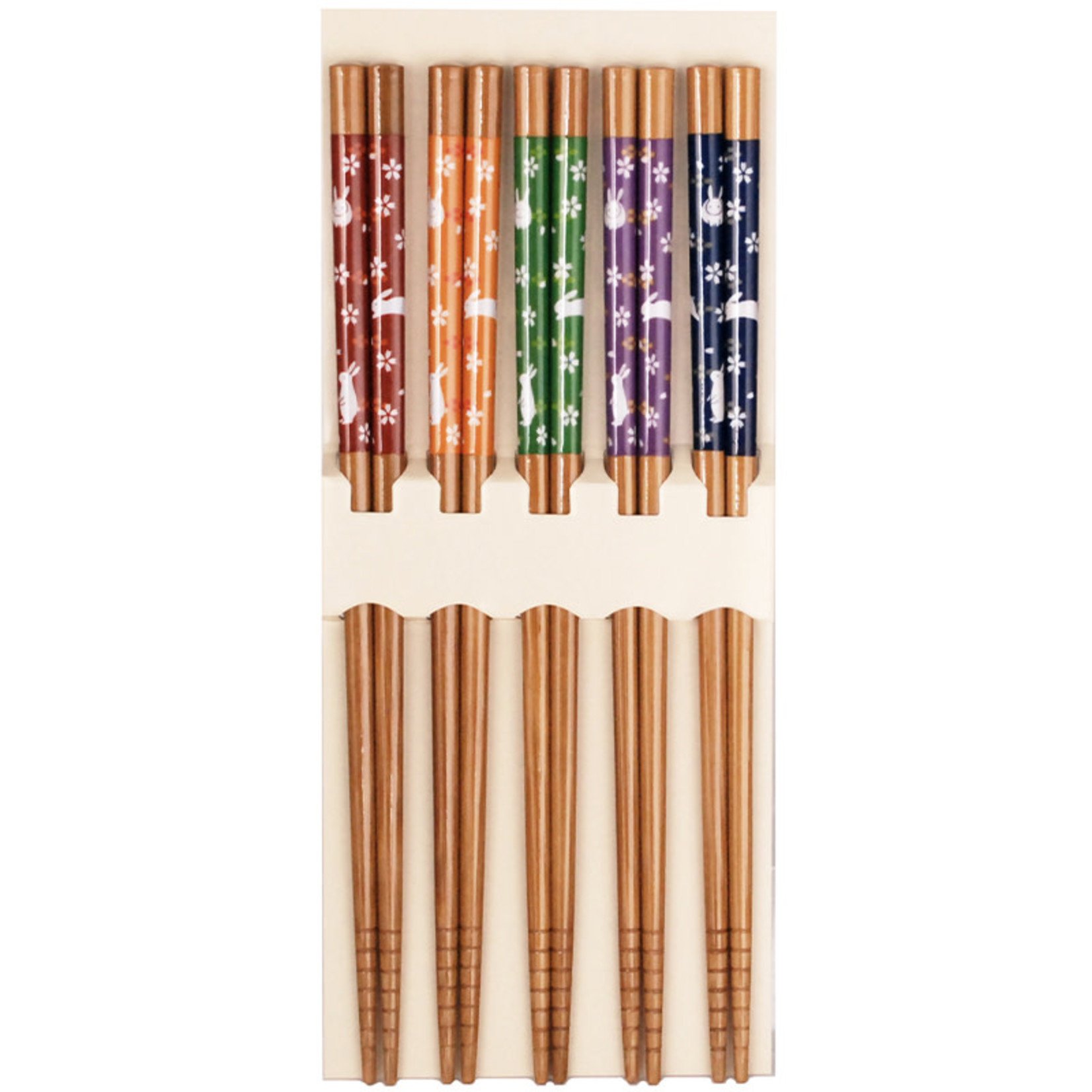 Irodori Wazen Usagi (Rabbit) Chopsticks Set (5 pairs) 519515