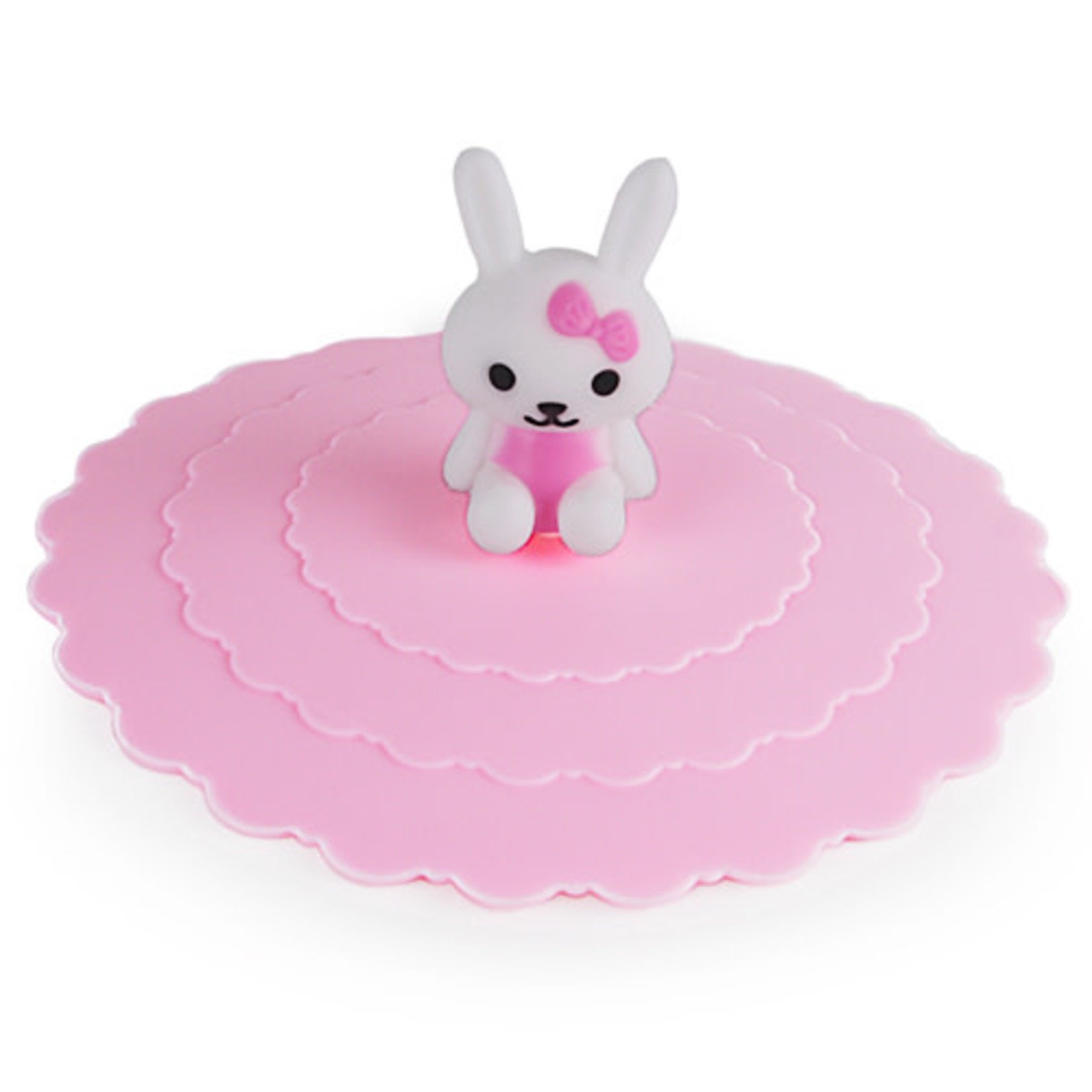 Silicone Mug Lid - Pink Rabbit