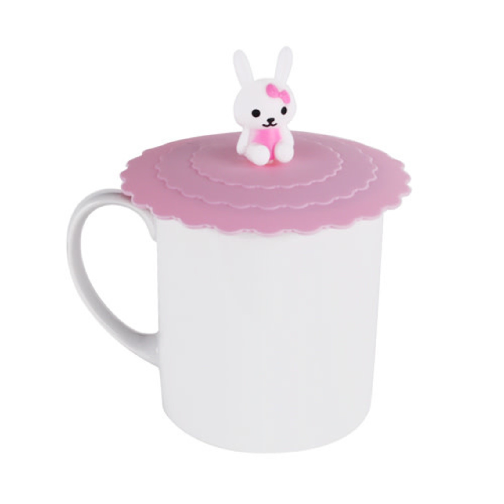 Silicone Mug Lid - Pink Panda