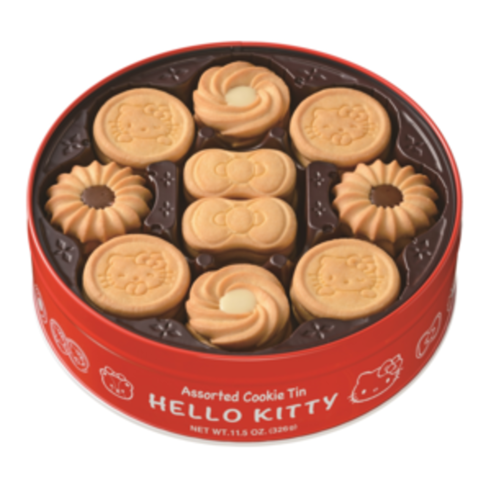 Bourbon Hello Kitty Assorted Cookie Tin 11.5oz