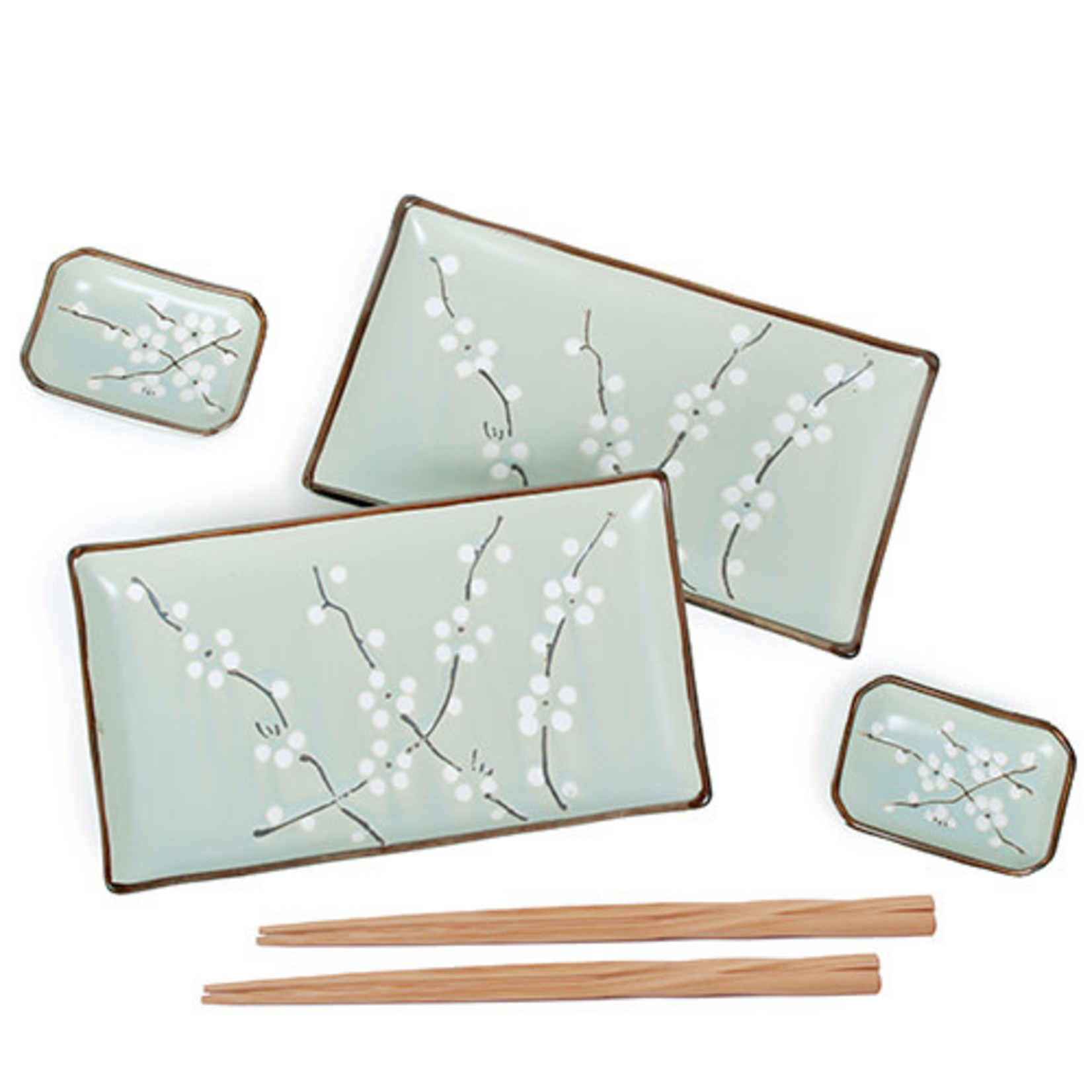 Sushi for Two - Ume (Plum) Pattern 6pc Set