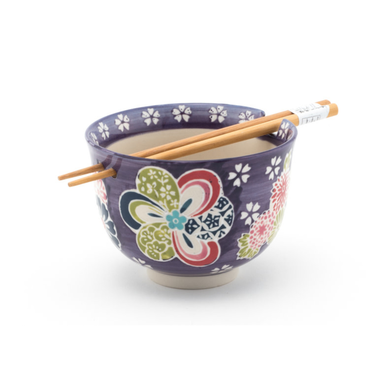 Bowl - Deco Flower w/Chopsticks - SF525-5088