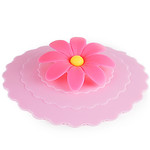 Silicone Mug Lid - Pink Flower