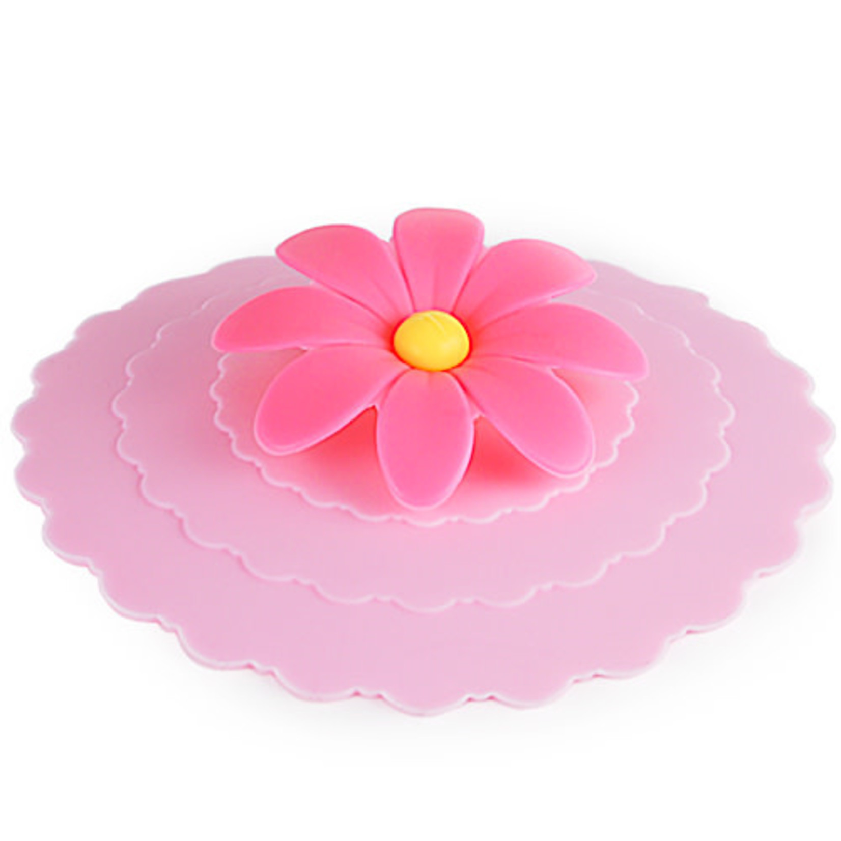 Silicone Mug Lid - Pink Flower