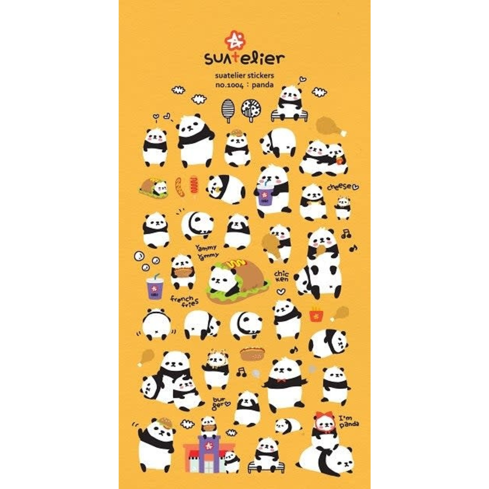 Suatelier Suatelier Panda Puffy Stickers