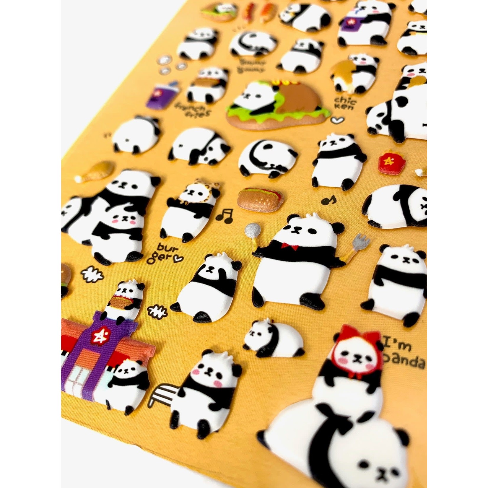Suatelier Suatelier Panda Puffy Stickers