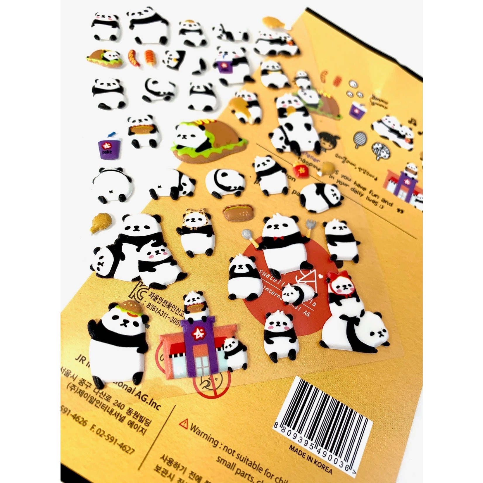 Suatelier Suatelier Panda Puffy Stickers