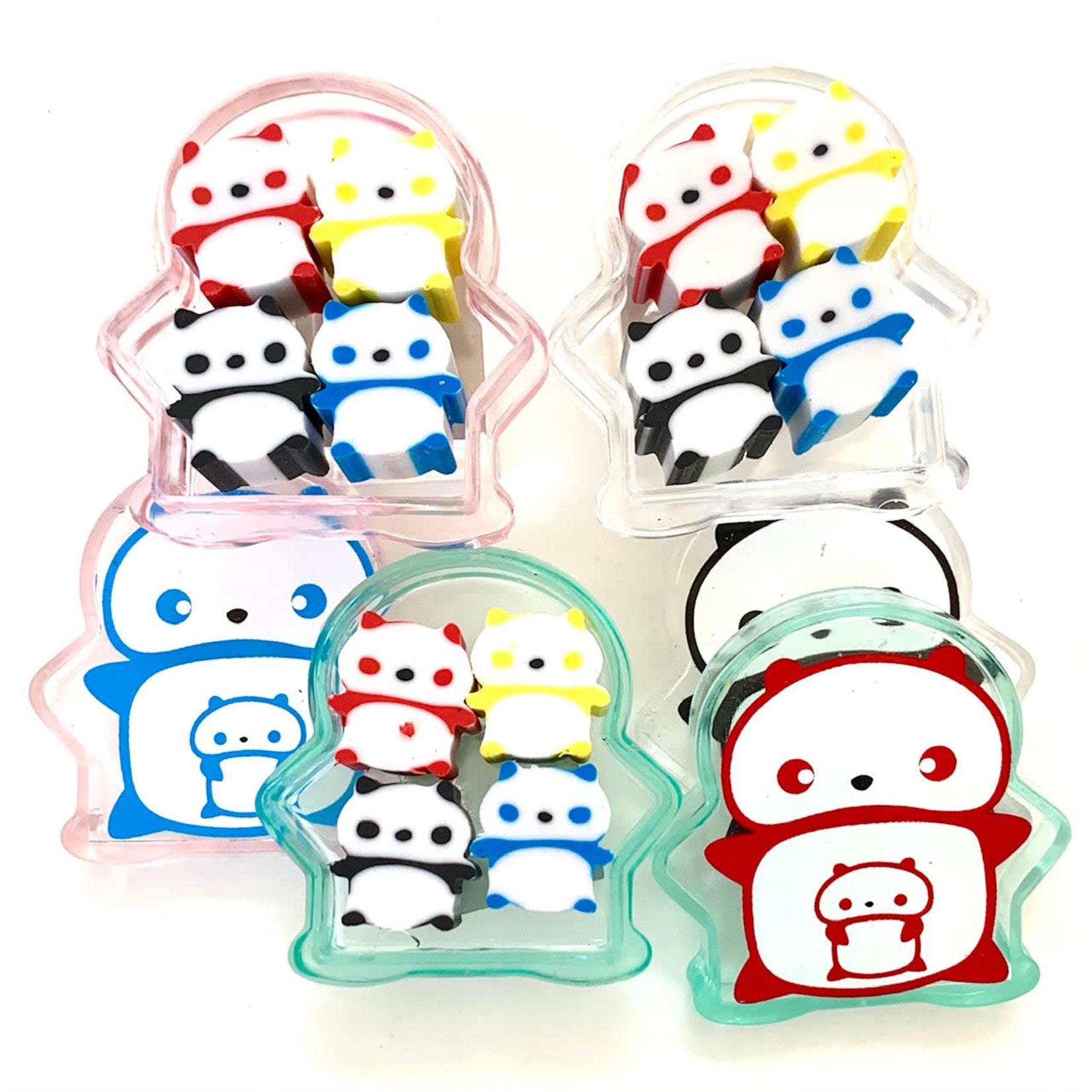 Iwako Iwako Eraser - 4 Little Pandas in Panda Case - 38806