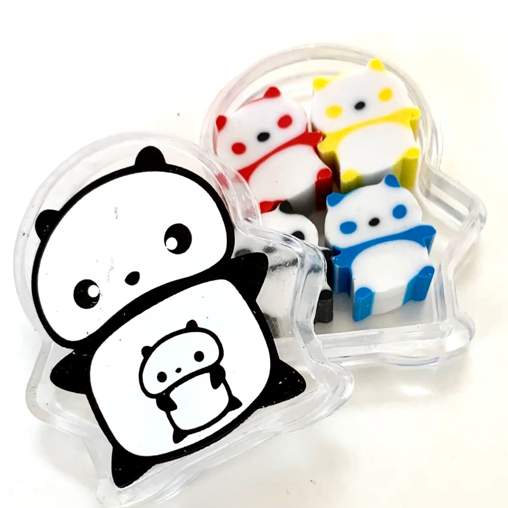 Iwako Iwako Eraser - 4 Little Pandas in Panda Case - 38806
