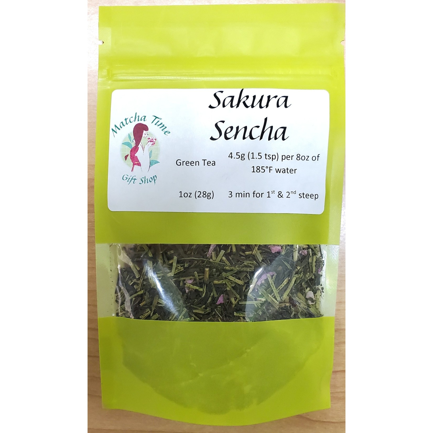 Matcha Time Cafe Sakura Sencha Green Tea - Loose Leaf 1 oz bag