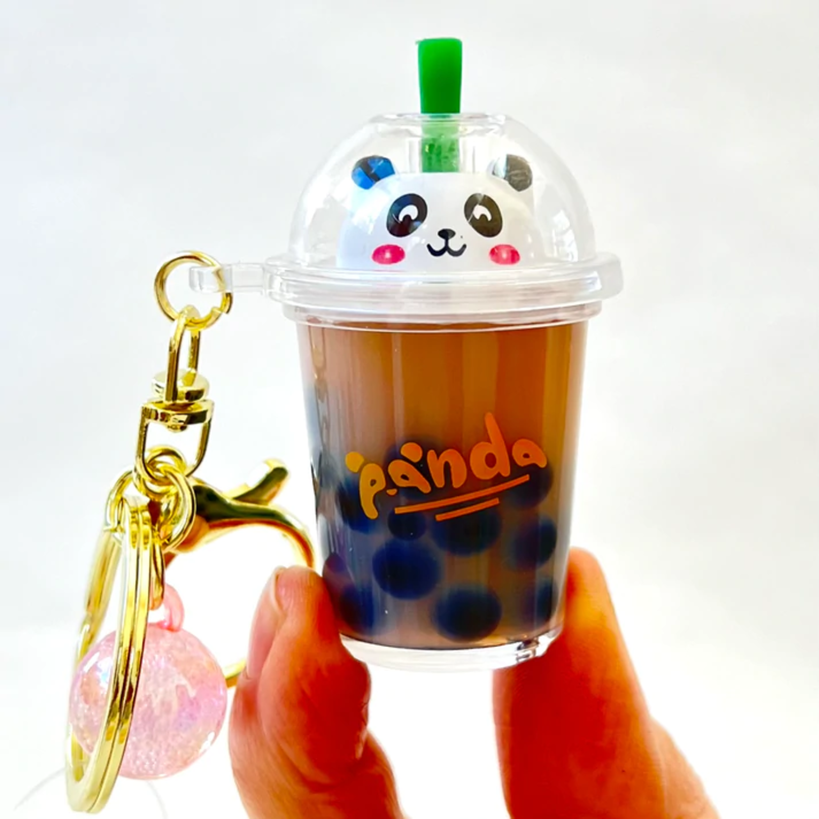 BCMINI Boba Tea Panda Charm Keyring - 12070