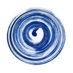 Wafu Japan Sauce Dish - Blue Swirl - RT235-8