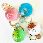 BCMINI Sleeping Animal Ball Charm Keyring - 12056