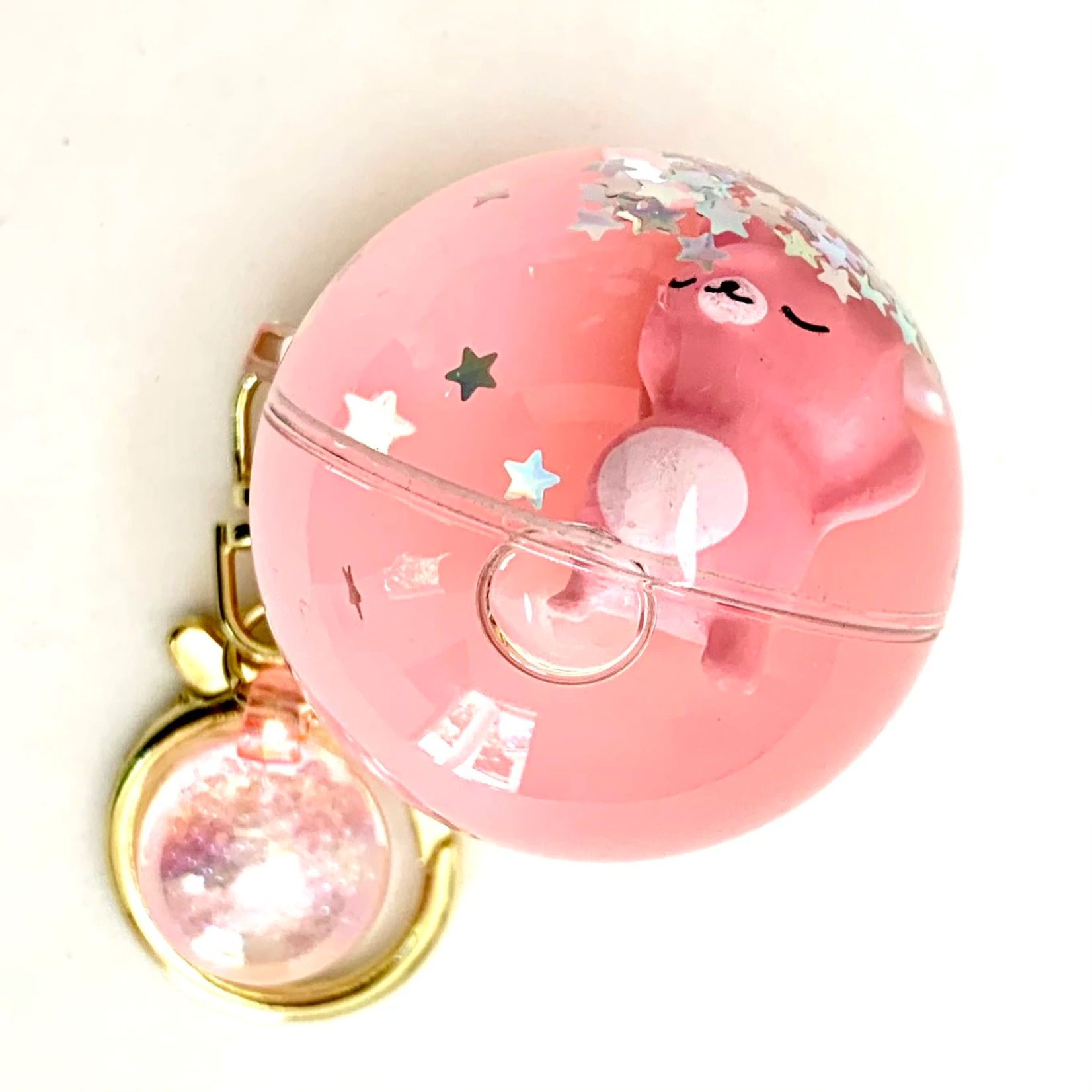 BCMINI Sleeping Animal Ball Charm Keyring - 12056