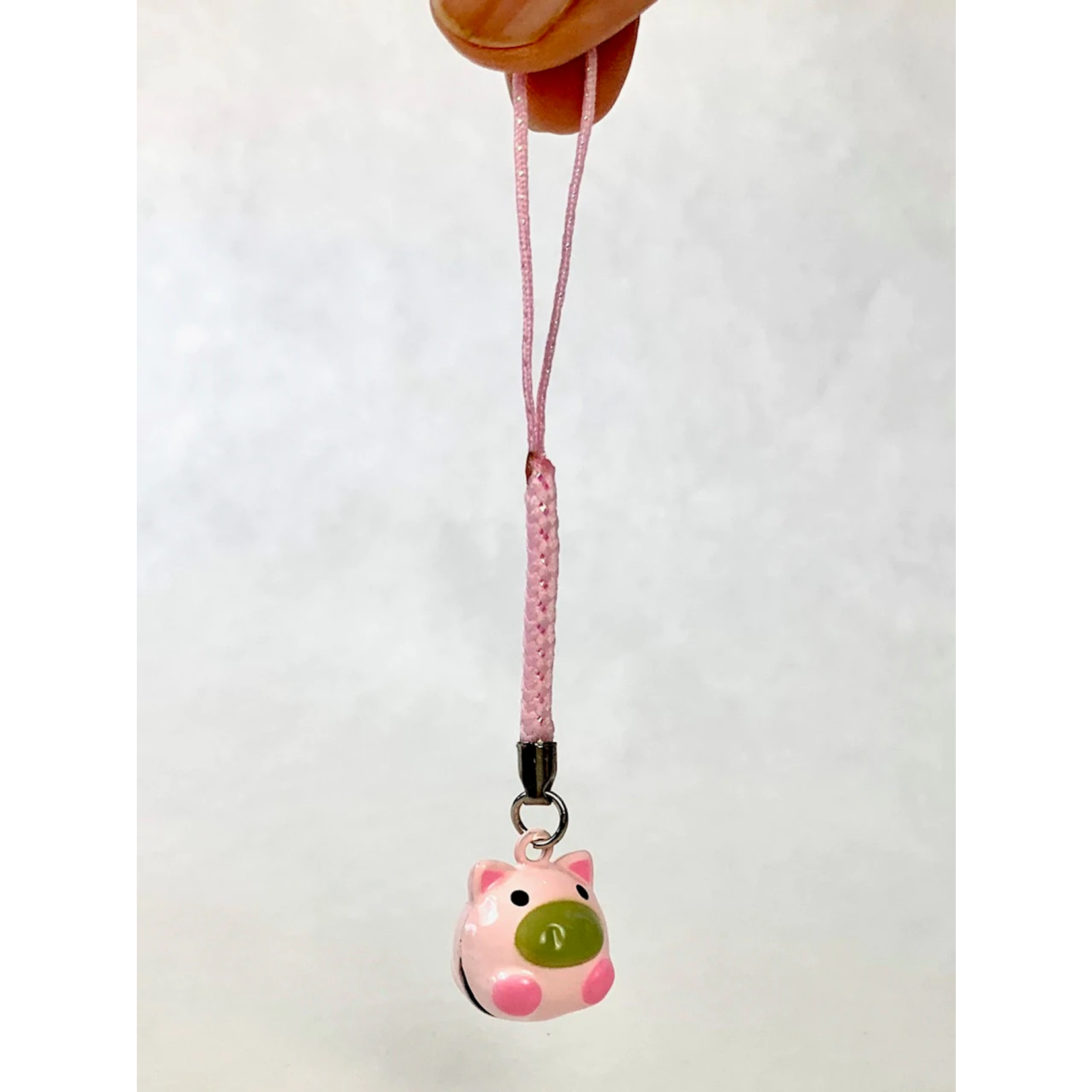 Brass Bell Charm w/strap - Little Pig - 70561