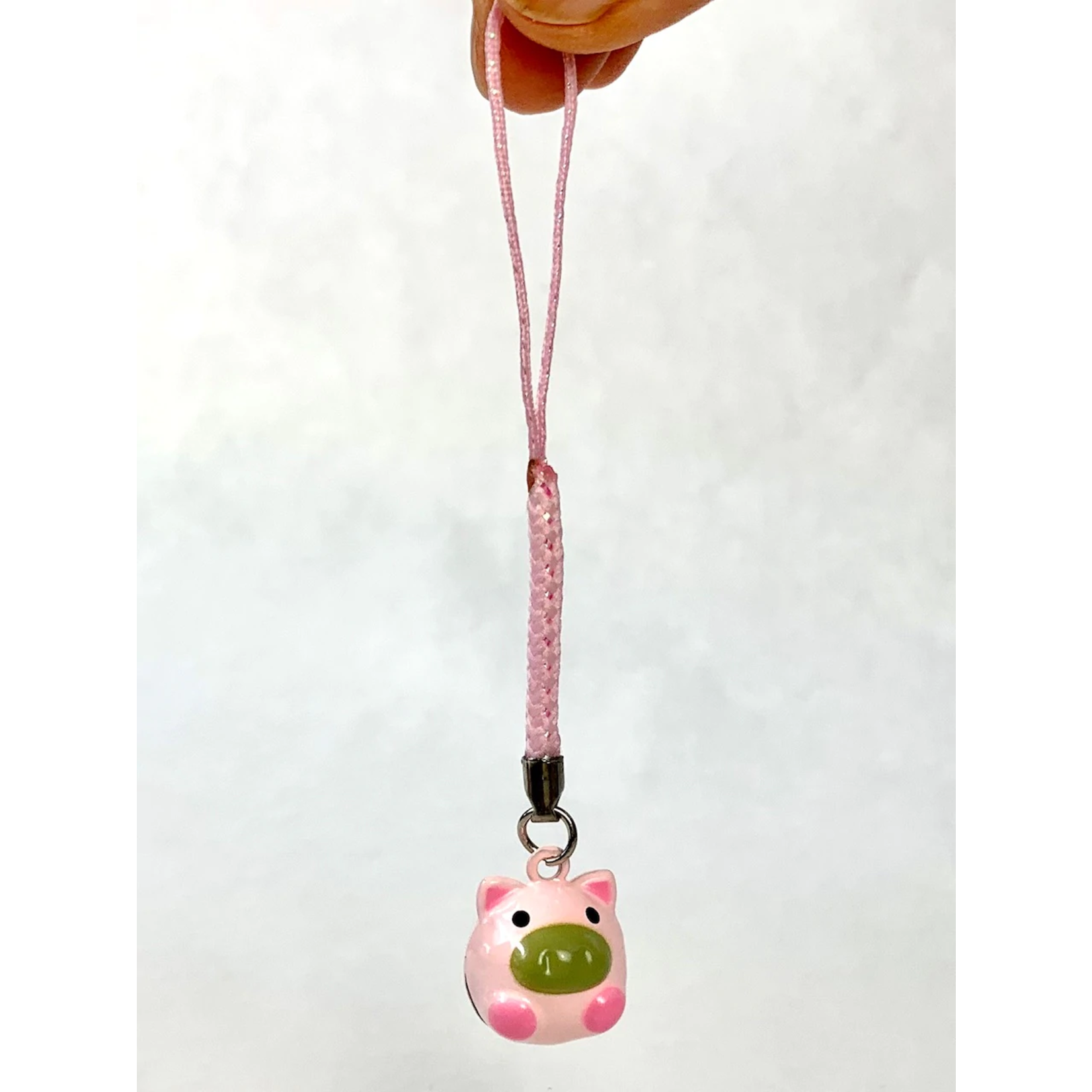 Brass Bell Charm w/strap - Little Pig - 70561